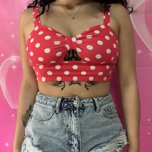 🌸 Polka Dot Crop Top 🌸